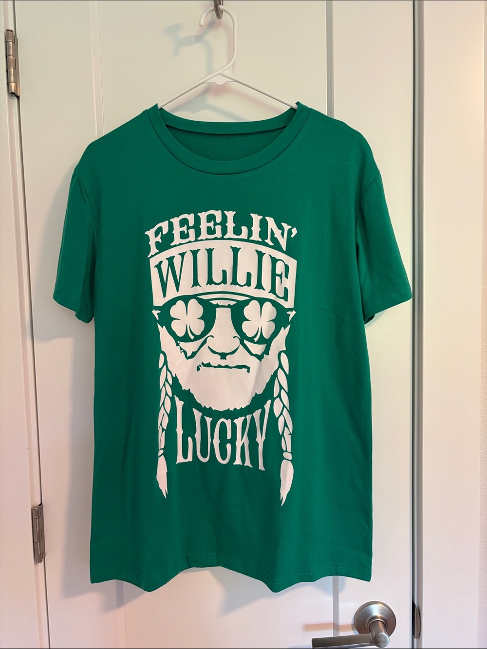 Green 'Feelin' Willie Lucky' Graphic Tee